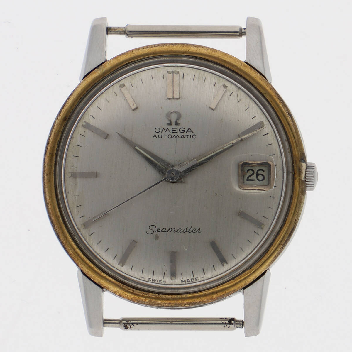 OMEGA オメガ シーマスター シルバーケースのみ シルバーダイヤル GP/SS 自動巻き メンズ【125491】拍卖