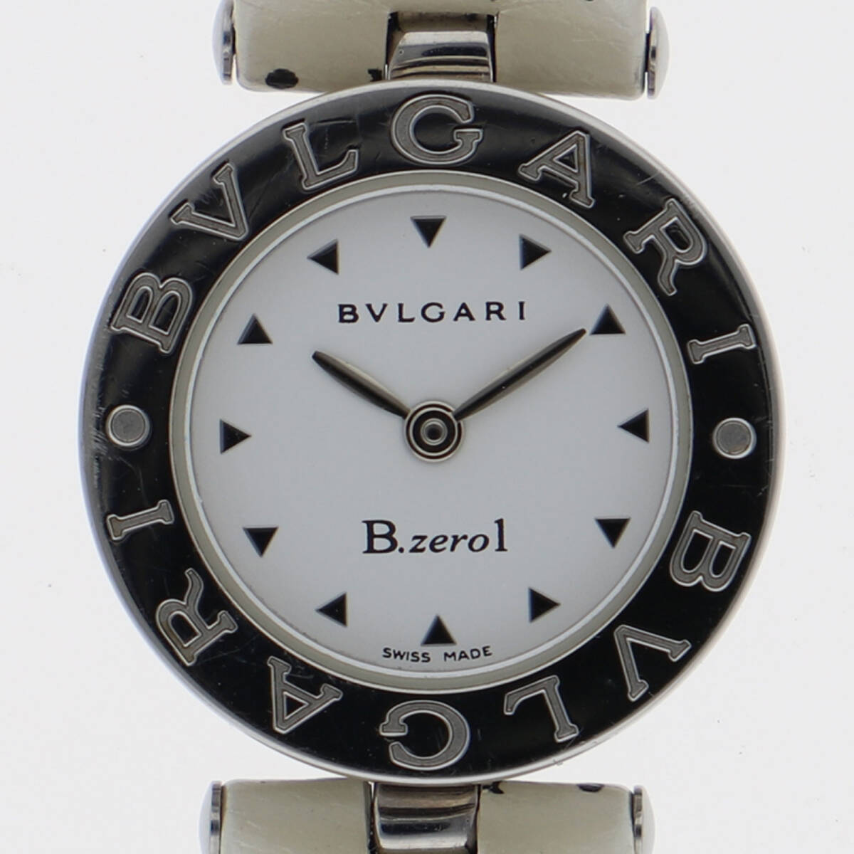 BVLGARI ブルガリ BZ22S B-zero1 ホワイトダイヤル SS クオーツ レディース【125417】拍卖
