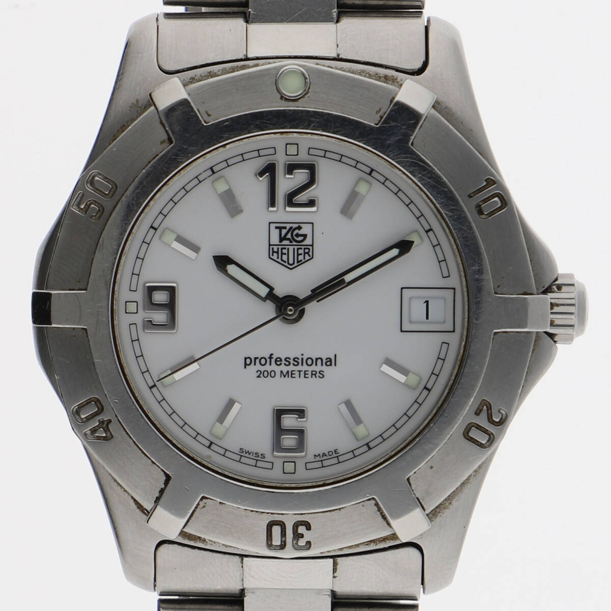 TAG HEUER タグホイヤー WN1-111 プロフェッショナル ホワイトダイヤル SS クオーツ メンズ【124825】拍卖