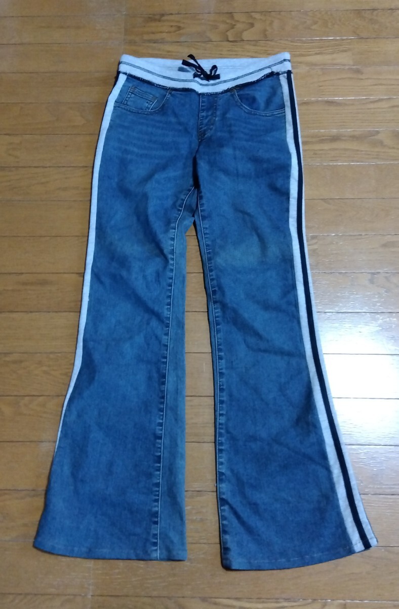 レディースサイドラインデニムML拍卖