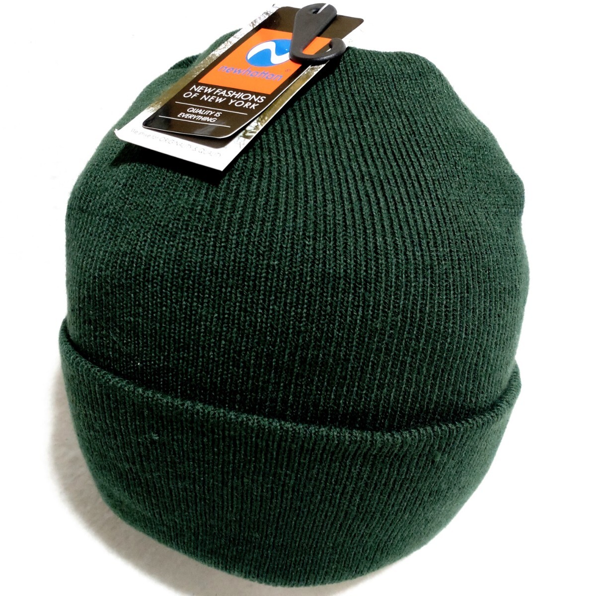 特価/未使用【サイズ=アダルトフリー】newhattan/ニューハッタン/男女兼用/定番/ニットキャップ/ワッチキャップ/ビーニー/green拍卖