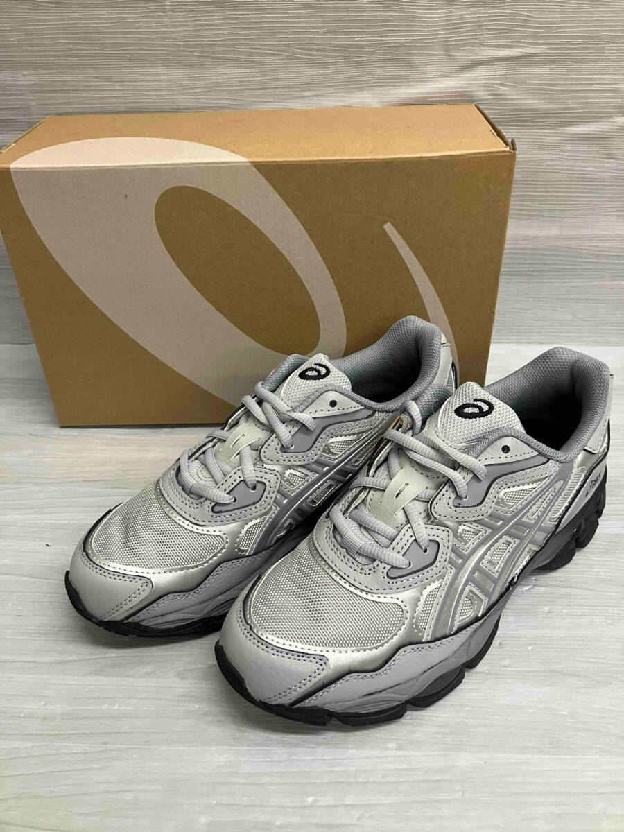 ASICS アシックス 1203A280 レディース メンズ スニーカー 24.5cm グレー 箱あり 美品 タグ付き拍卖