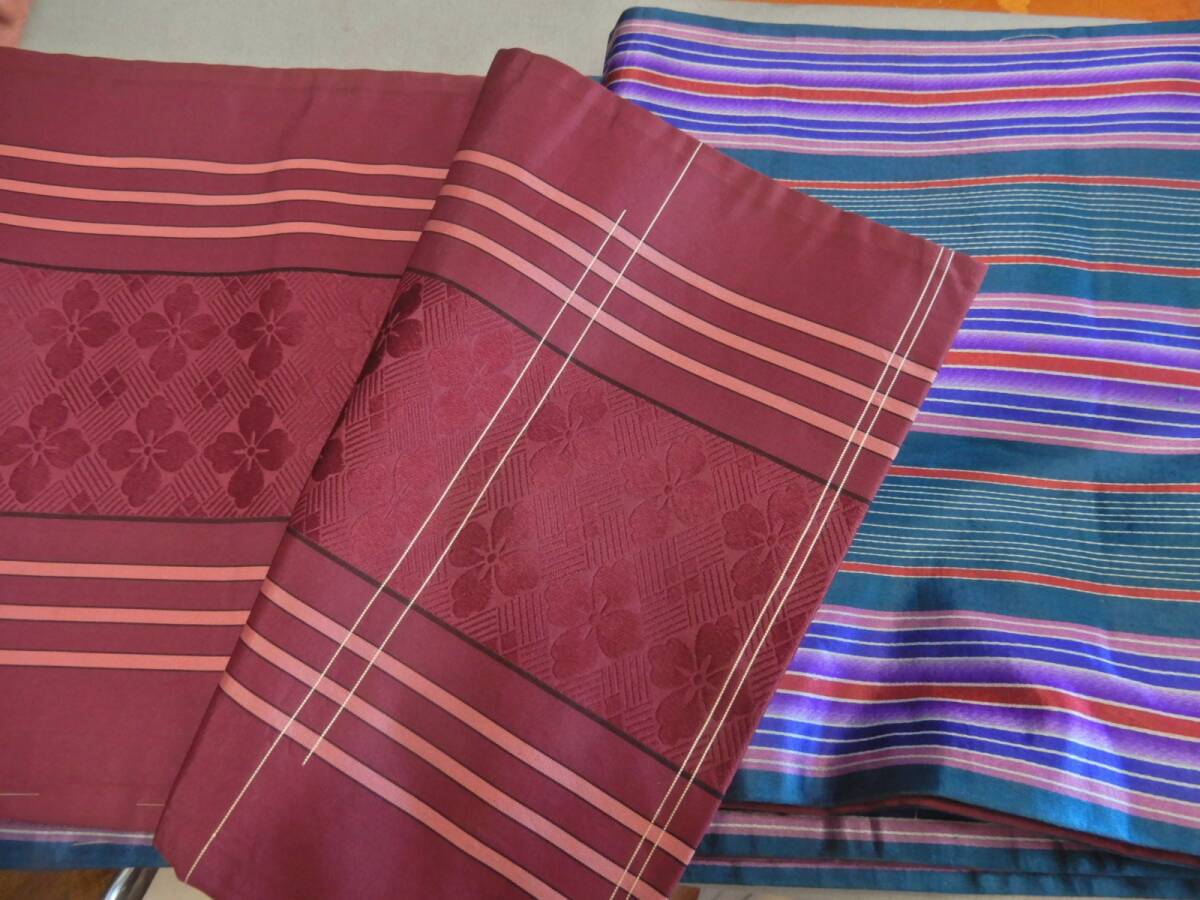 <銀の斧>正絹・アンティーク昼夜帯・大正浪漫・片面繻珍の帯拍卖