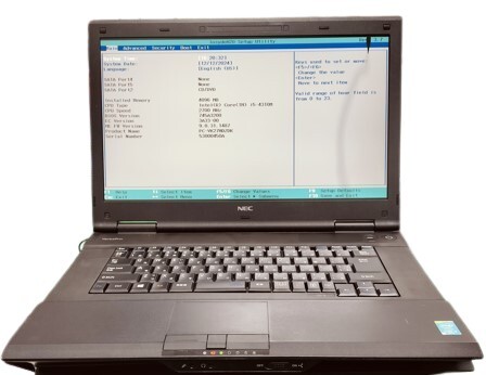 NEC Versa Pro VD-K/ノートPC/CPU i5-4310M /メモリ 4GB 液晶モレ品拍卖