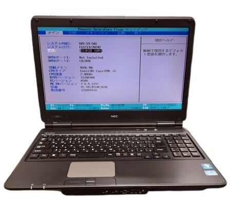 NEC Versa Pro VL-D/ノートPC/CPU i5-2・3世代 /メモリ 4GB拍卖