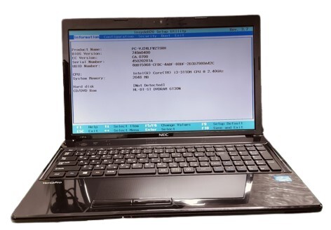 NEC VersaPro J VFーH/CPU i3-3110M /メモリ 2GB拍卖