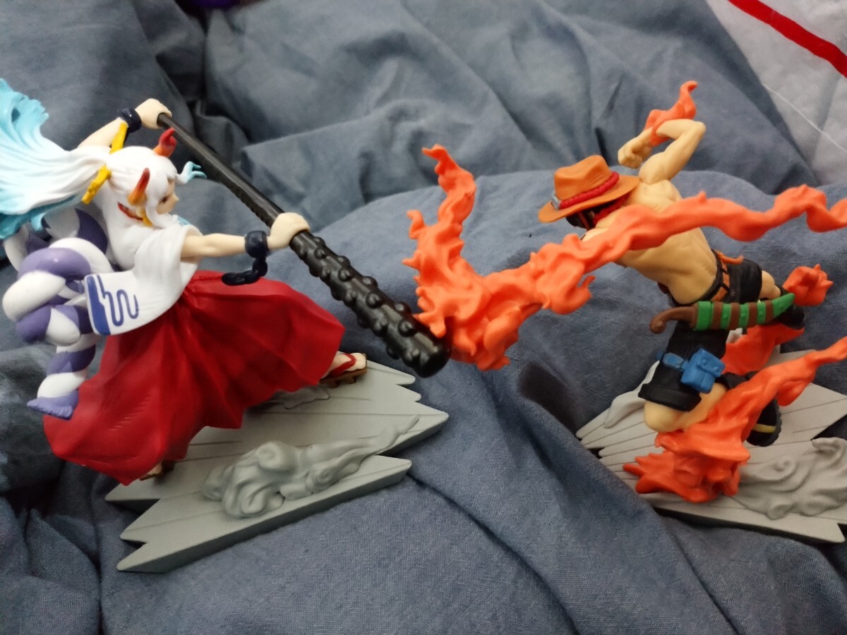 【開封品・本体のみ】ワンピース 戦光絶景 ヤマト、エース フィギュア 2種セット拍卖