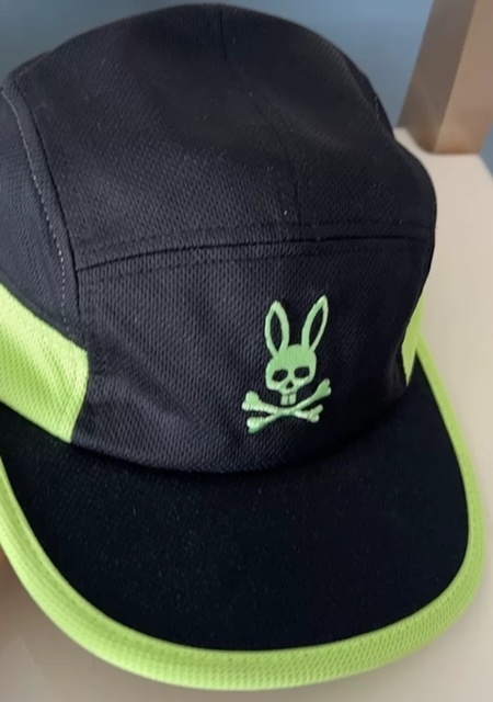 ★未使用★Psycho Bunny サイコバニー スカルバニーロゴ刺繍 キャップ ポリエステル 帽子 拍卖