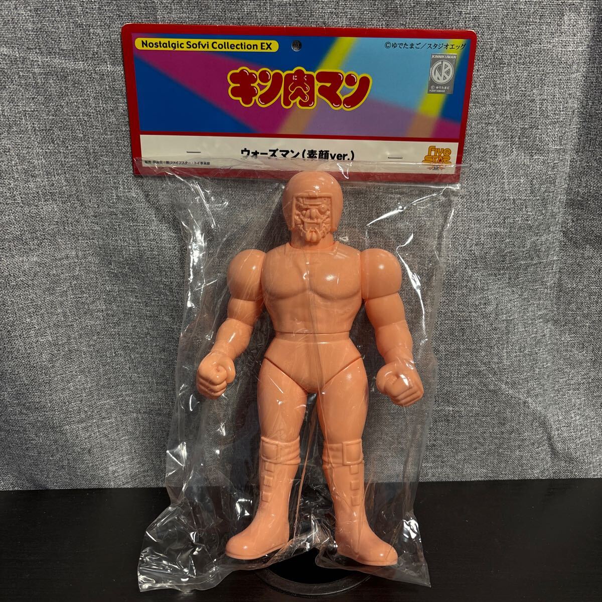 shrn【未開封】ファイブスタートイ ノスタルジックソフビコレクション キン肉マン ウォーズマン 素顔ver. ソフビフィギュア拍卖