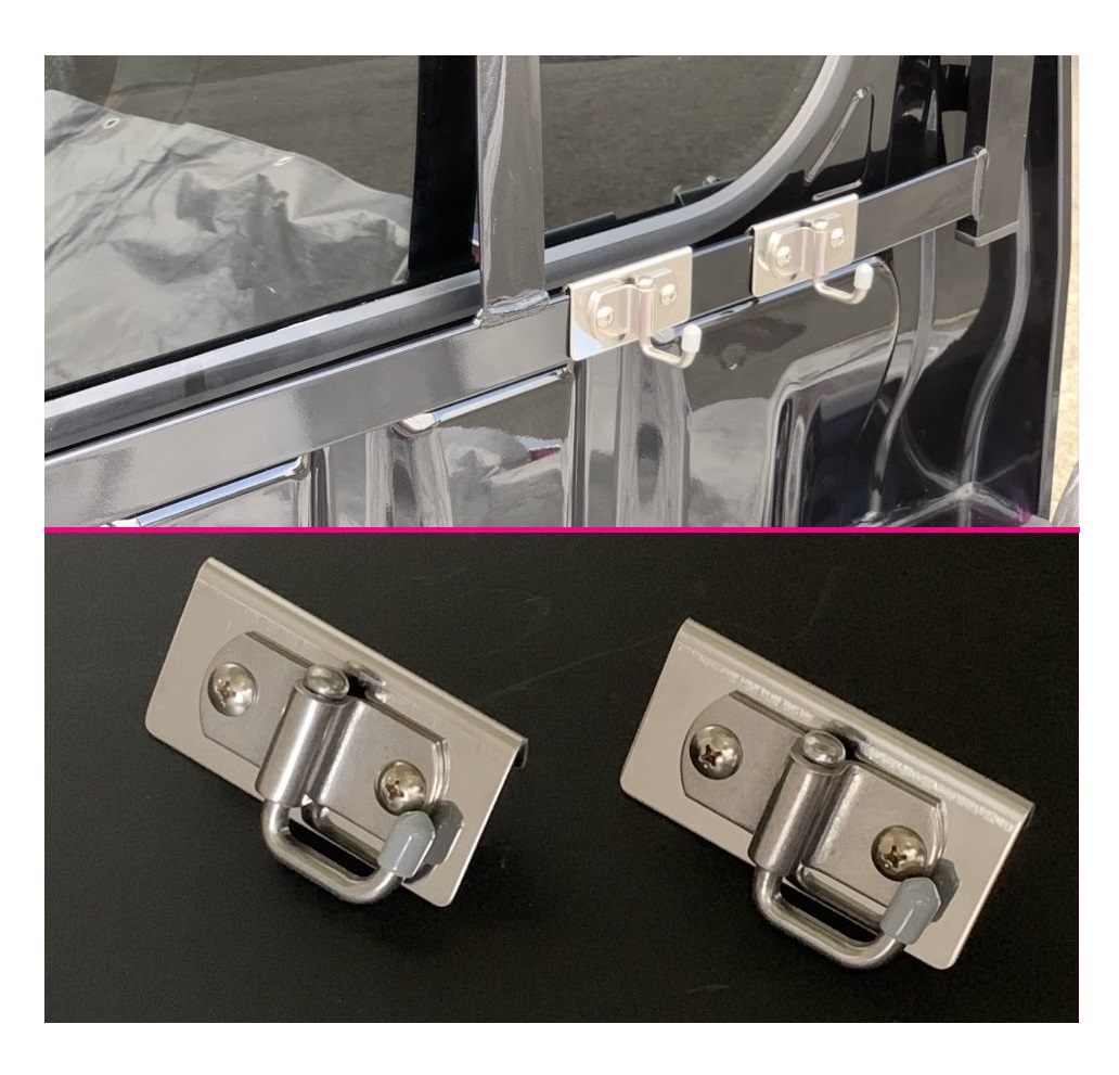 ★軽トラ ハイゼットトラック S201P 荷台鳥居用 多目的フック(ステンレス) 2個SET 便利アイテム 拍卖