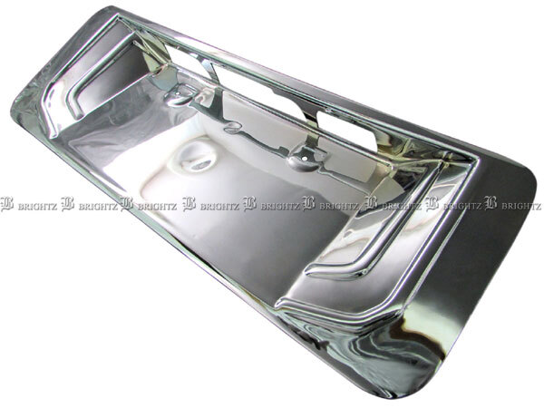 ウェイク LA700S LA710S メッキ バックドアガーニッシュ 1pc リヤナンバーガーニッシュ フレーム プレート パネル LICENSE-007拍卖