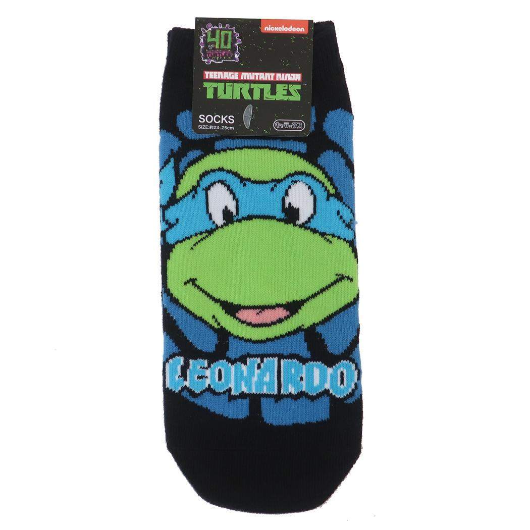 ティーンエイジミュータントニンジャタートルズ 女性用靴下 キャラックス レディースソックス ブルー スモールプラネット 大人向け拍卖