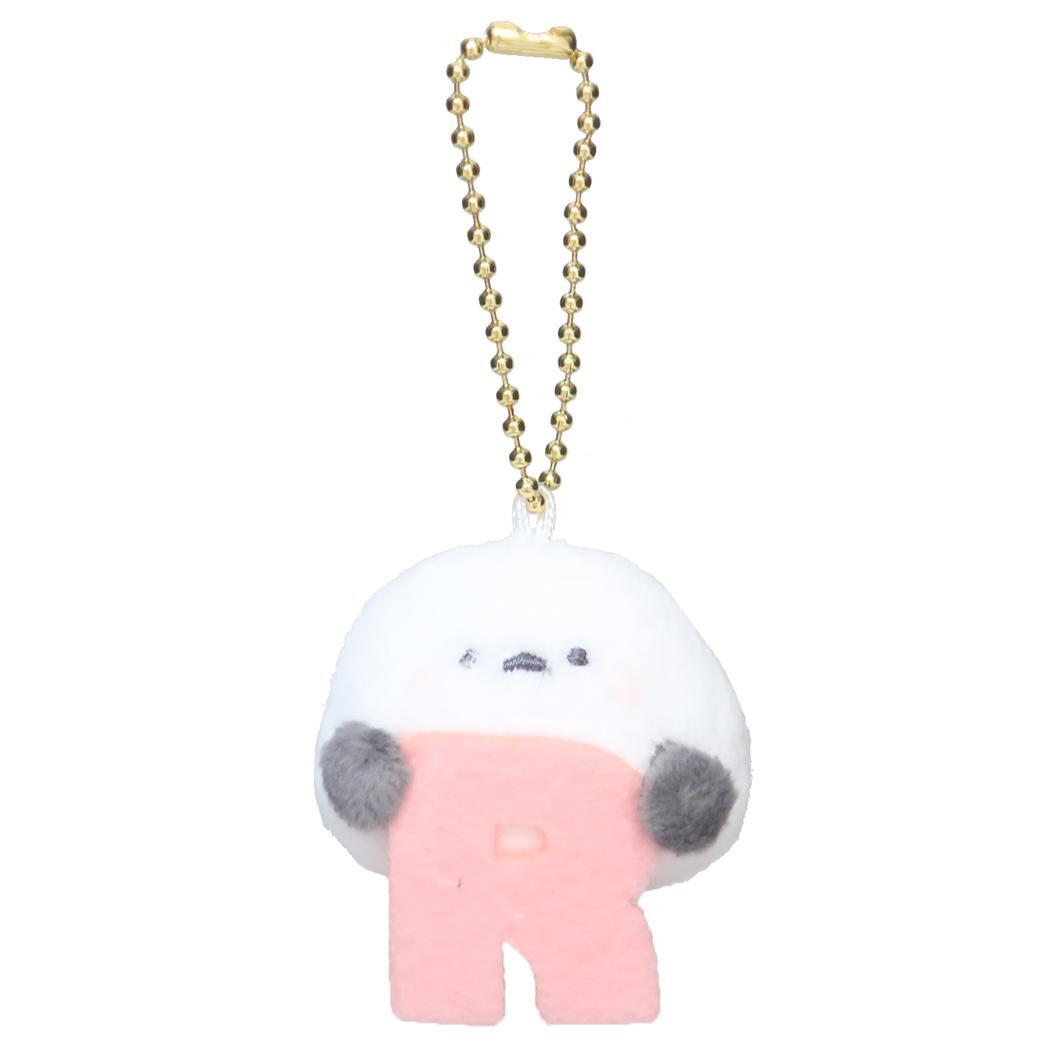 マスコット イニシャルマスコットキーホルダー シマエナガ R カミオジャパン かわいい プレゼント グッズ拍卖