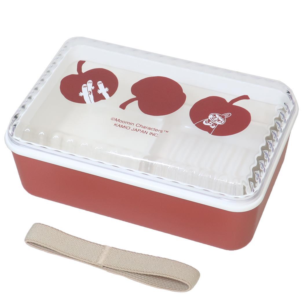 ムーミン 1段ランチボックス 油が落ちるランチボックス リンゴ畑 北欧 カミオジャパン ランチグッズ キャラクター グッズ拍卖