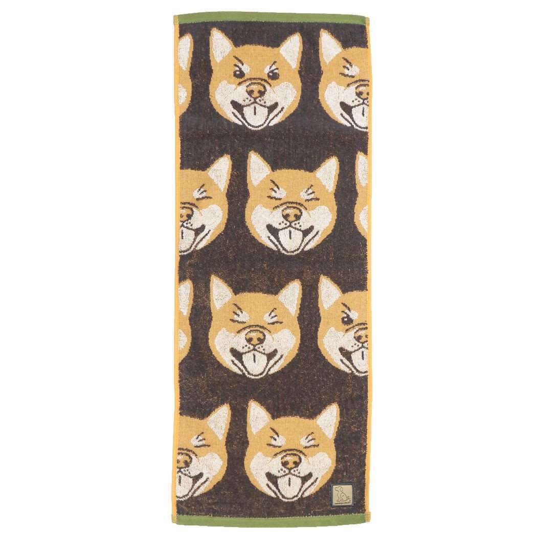 フェイスタオル ワンダフルピース ジャガードスキニータオル ラブアイズ 柴犬 いぬ拍卖