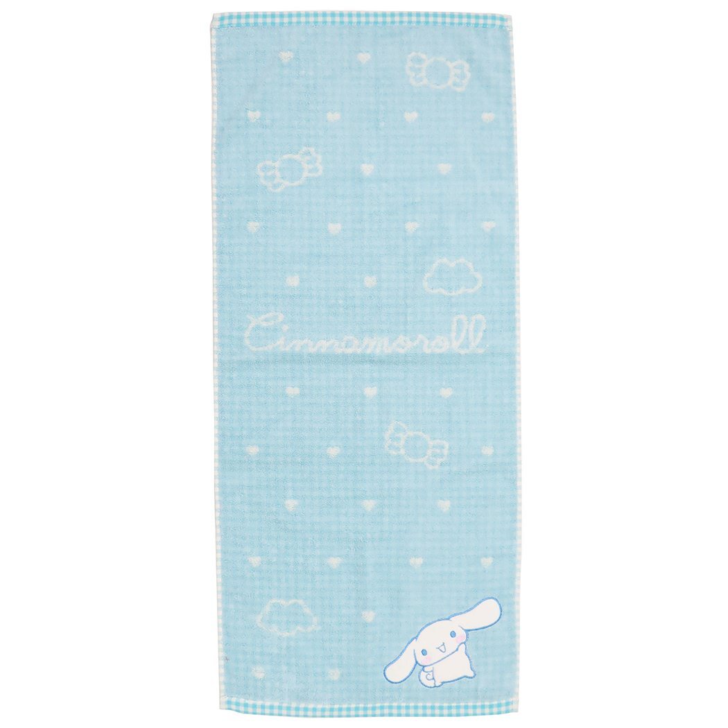 シナモロール グッズ フェイスタオル キャラクター 抗菌防臭 ジャガード ロングタオル キュートキャンディ サンリオ プレゼント拍卖