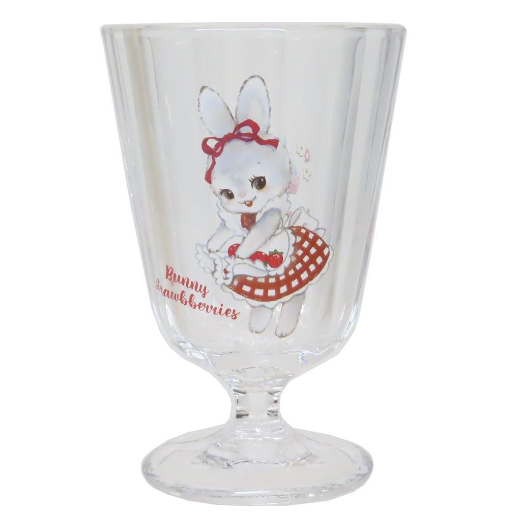 ガラスコップ SWIMMER 脚付きグラス バニーストロベリーズ サンアート拍卖