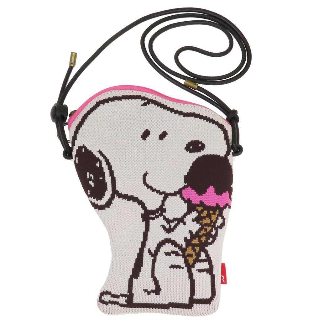 スヌーピー IP.BRピローニット.Peanuts-9O ピロードールミニポーチ ピーナッツ スマホポーチ キャラクター Ice拍卖