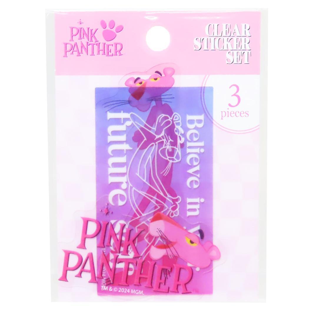 ピンクパンサー シールシート クリアステッカー3枚セット Aセット ティーズファクトリー デコシール キャラクター グッズ拍卖