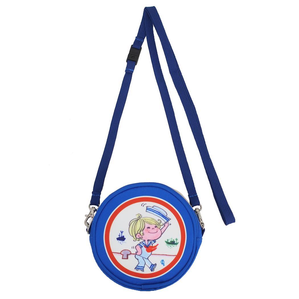 水森亜土 ミニポーチ 2wayラウンドポーチ マリン ワタナベ 化粧ポーチ 小物入れ キャラクター グッズ拍卖