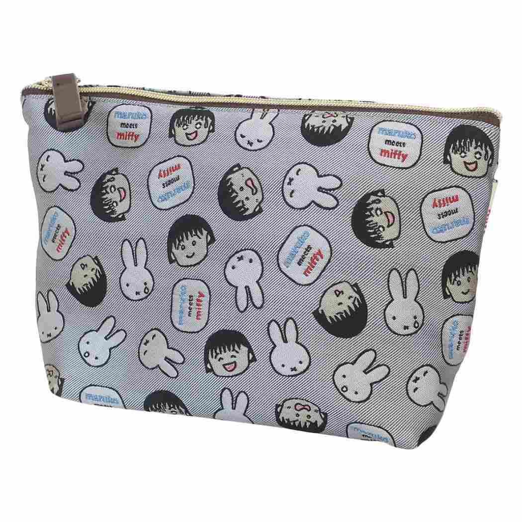 ミッフィー コスメポーチ ジャガード ティシュポーチ maruko meets miffy ディックブルーナ ワタナベ 化粧ポーチ拍卖
