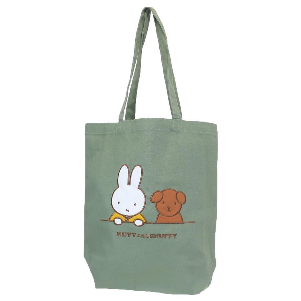 ミッフィー トートバッグ MIFFY and SNUFFY ディックブルーナ ワタナベ 手提げかばん 絵本キャラクター グッズ拍卖