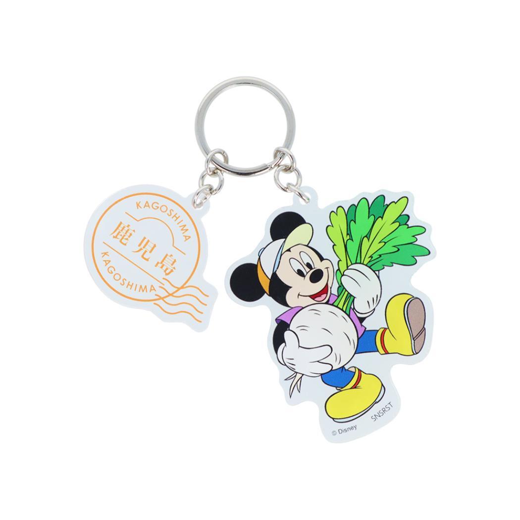 ミッキーマウス キーリング 2連アクリルキーホルダー DREAM TRAVEL 鹿児島県 ディズニー サンスター文具 アクキー キ拍卖