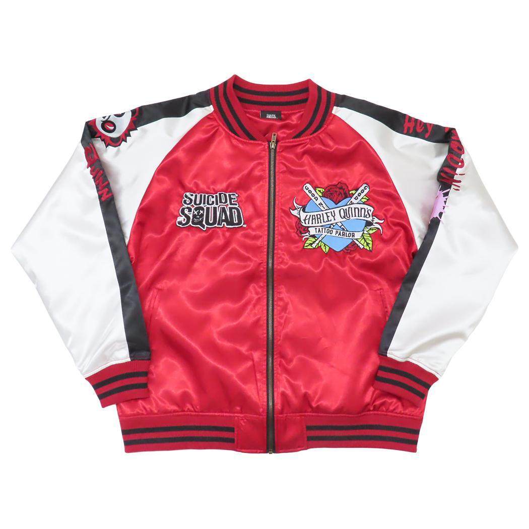 スーサイドスクワッド アウター メンズ スカジャン ハーレイクイン 3L DCコミック 丸眞 プレゼント キャラクター グッズ拍卖