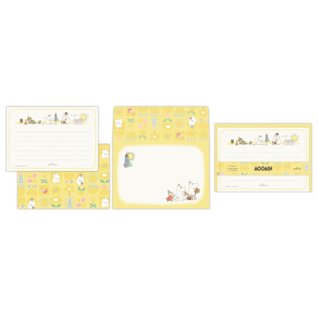 ムーミン レターセット 手紙セット MOMLSイエロー My little something 北欧 日本ホールマーク 封筒 便箋拍卖