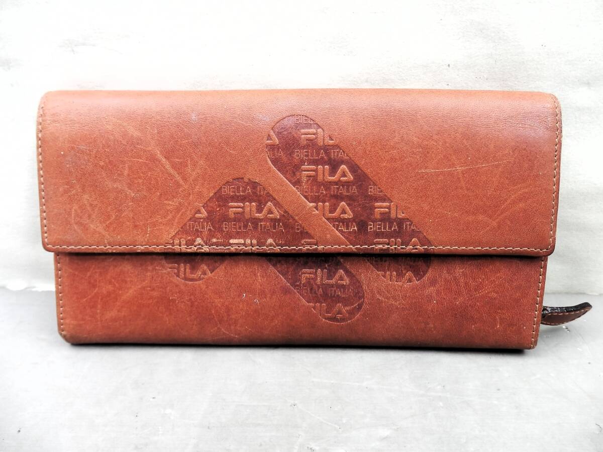 FILA ホック式長財布 古いです 約150g 現状品 売り切り拍卖