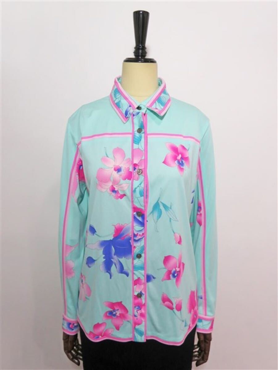 63683 LEONARD / レオナールフラワープリント シャツ拍卖