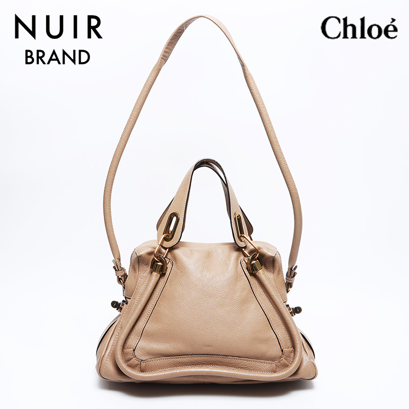 クロエ Chloe ショルダーバッグ パラティ 2way レザー ベージュ拍卖