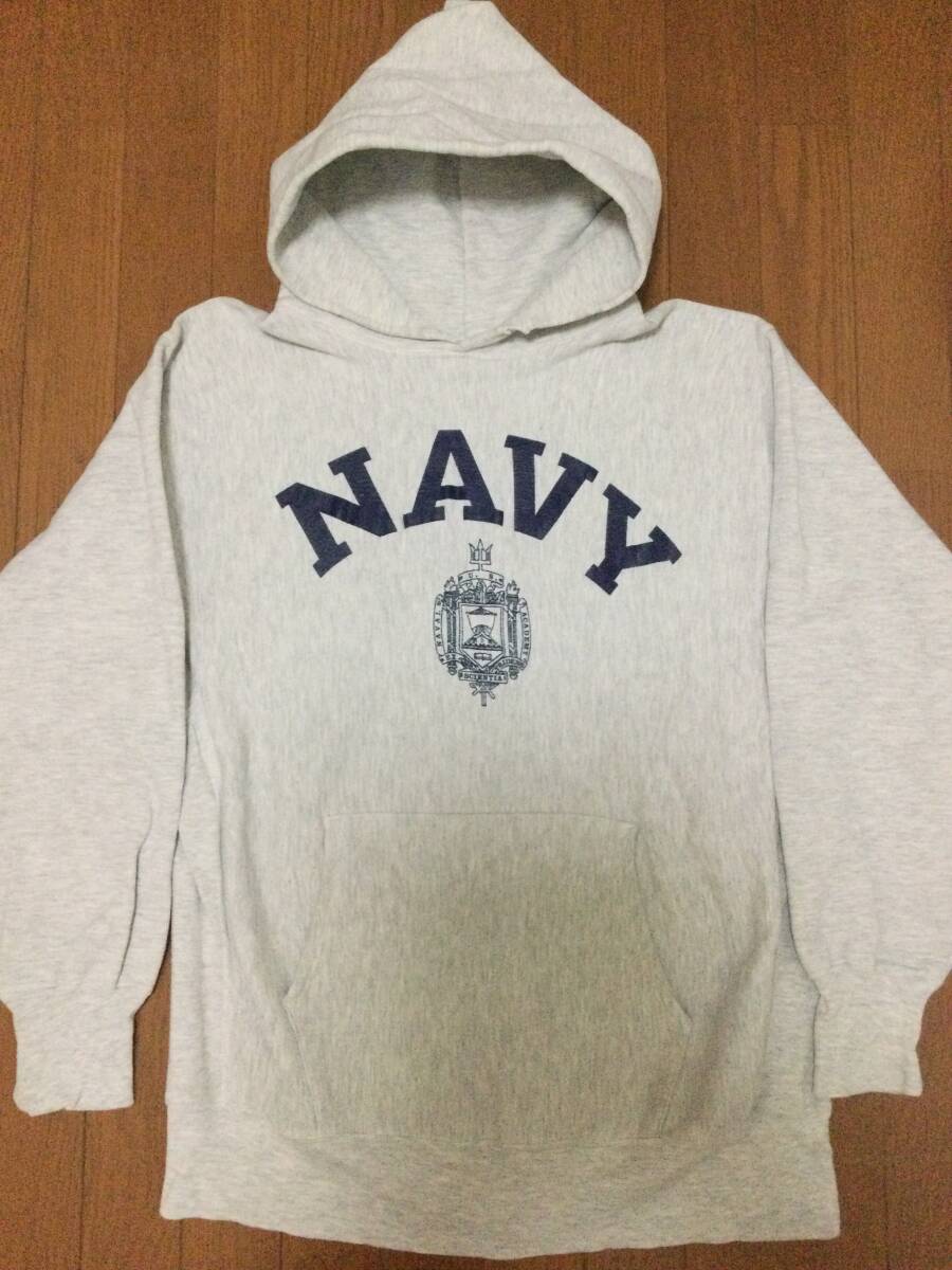 90s チャンピオン リバースウィーブ スウェット パーカー NAVY made in USA アメリカ製 reverse weave champion 拍卖