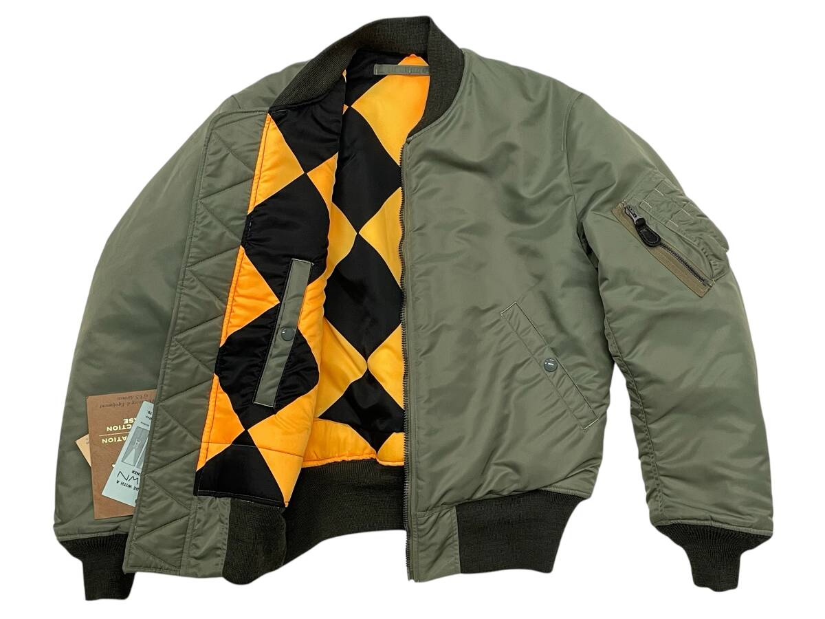未使用品 Mサイズ BUZZ RICKSON'S バズリクソンズ BR13045 Type MA-1 ORIGNAL SPEC. LINECREWMAN フライトジャケット ラインクルーマン拍卖