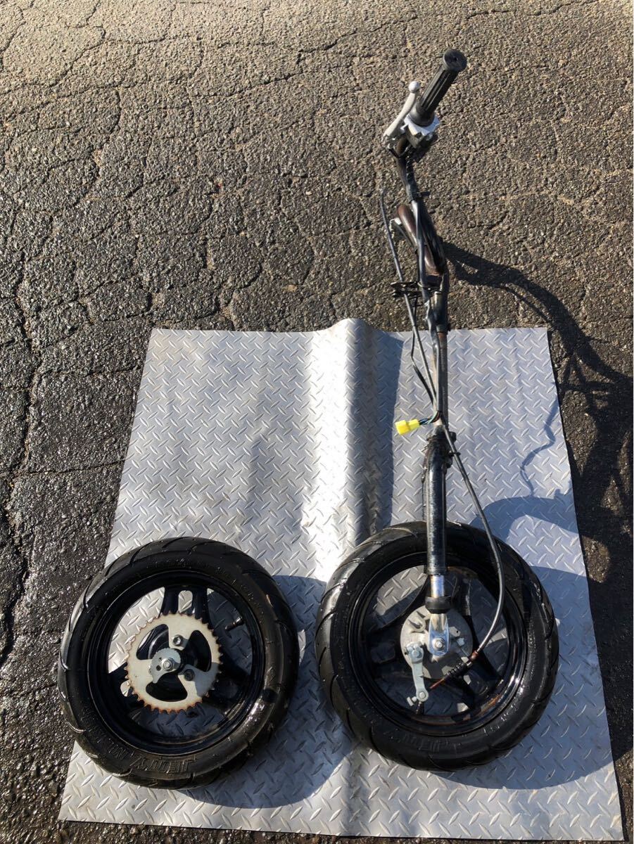 56904■ スズキ チョイノリ CZ41A (176番台〜) 足回り フロントフォーク ホイールセット ドラム ワイヤー レバー拍卖