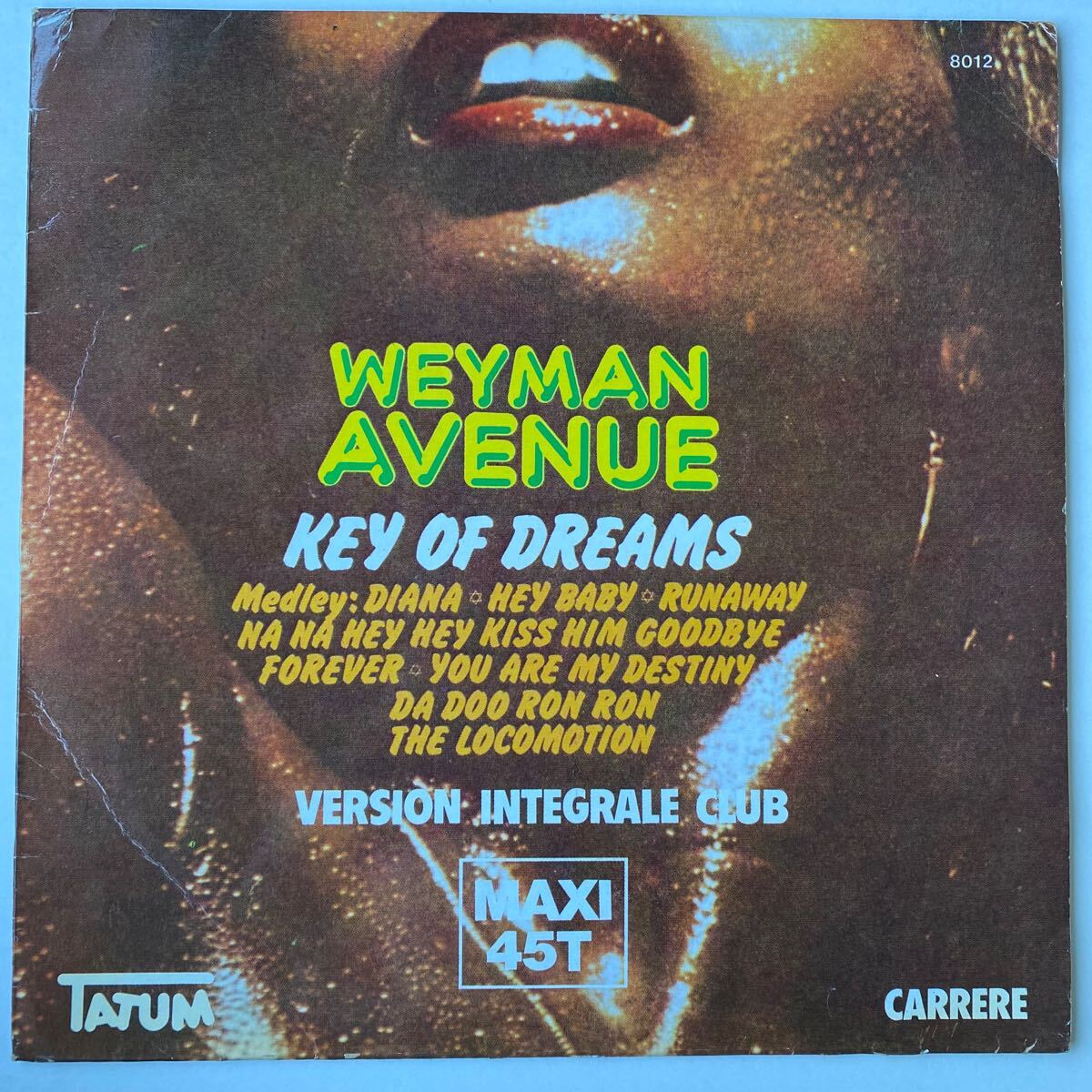 Weyman Avenue Key Of Dreams / Rhythmic Body Vinyl Single 12inch NEAR MINT拍卖