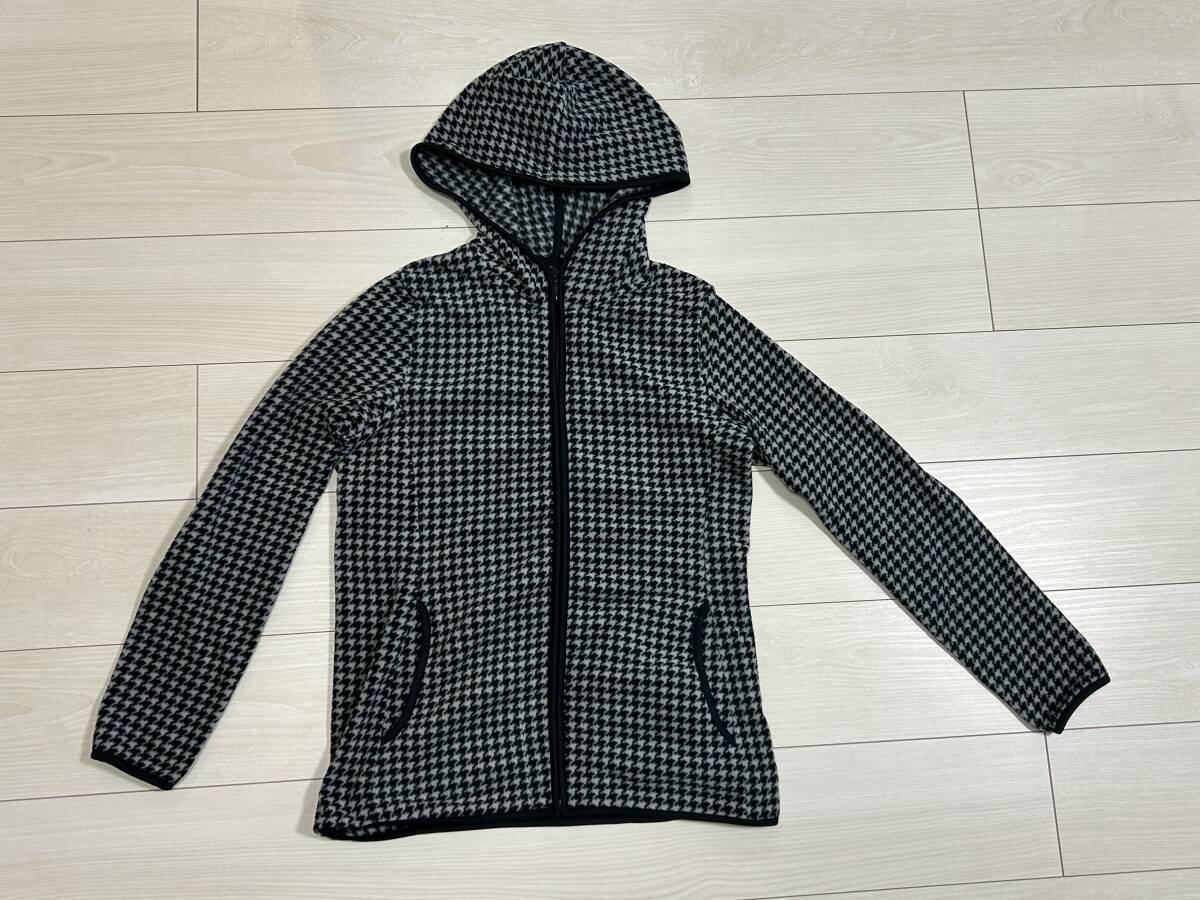 ★UNIQLO ユニクロ マイクロフリースジャケット XLサイズ レディース ハウンドトゥース★拍卖