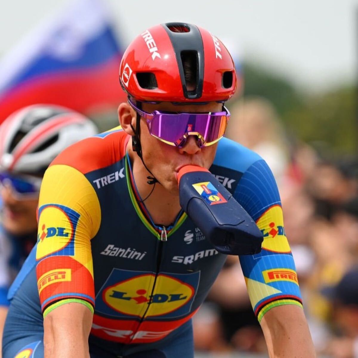 選手支給品 リドルトレック 非売品 プロチーム RSL エアロボトル Lidl Trek マドン ドマーネ ボントレガー拍卖