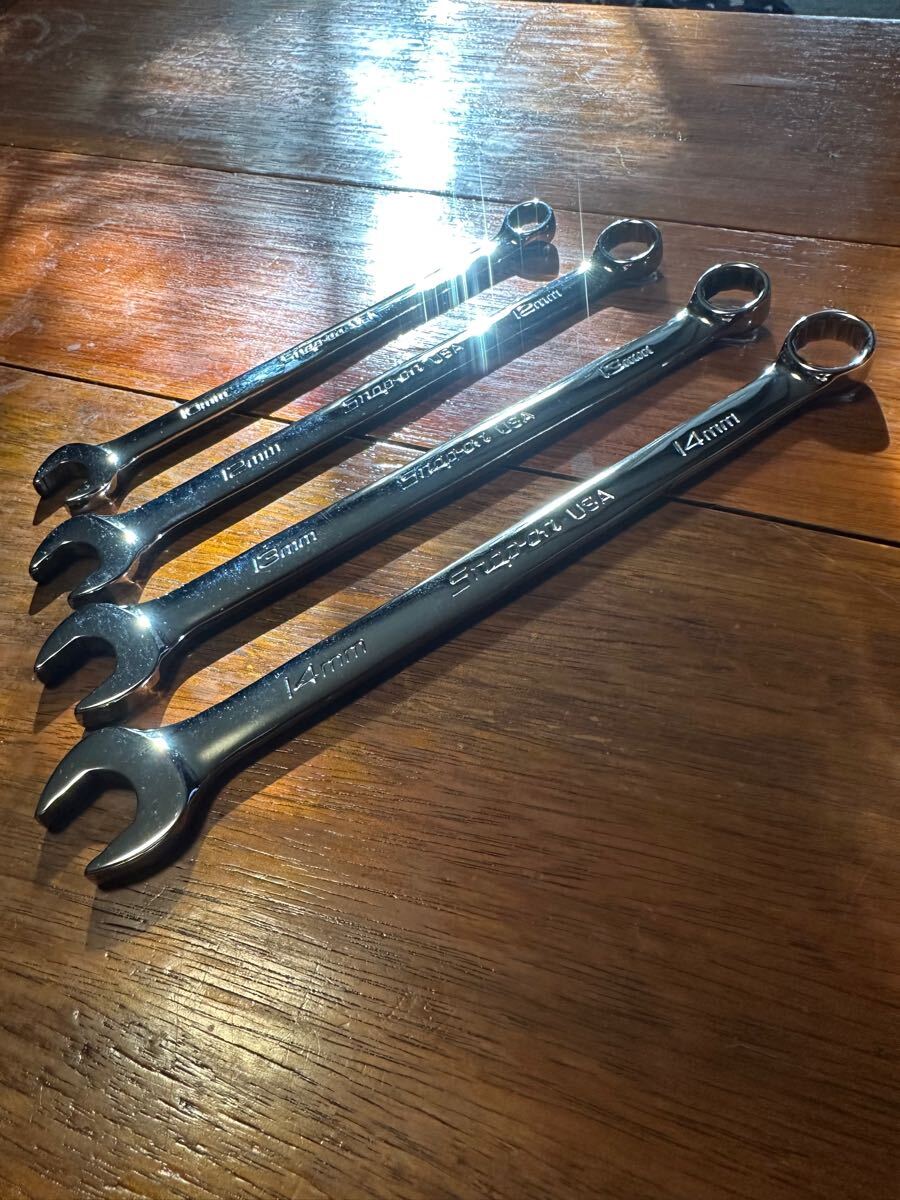 スナップオン Snap-on コンビネーションレンチSOEXM10、12、13、14の4本セット拍卖