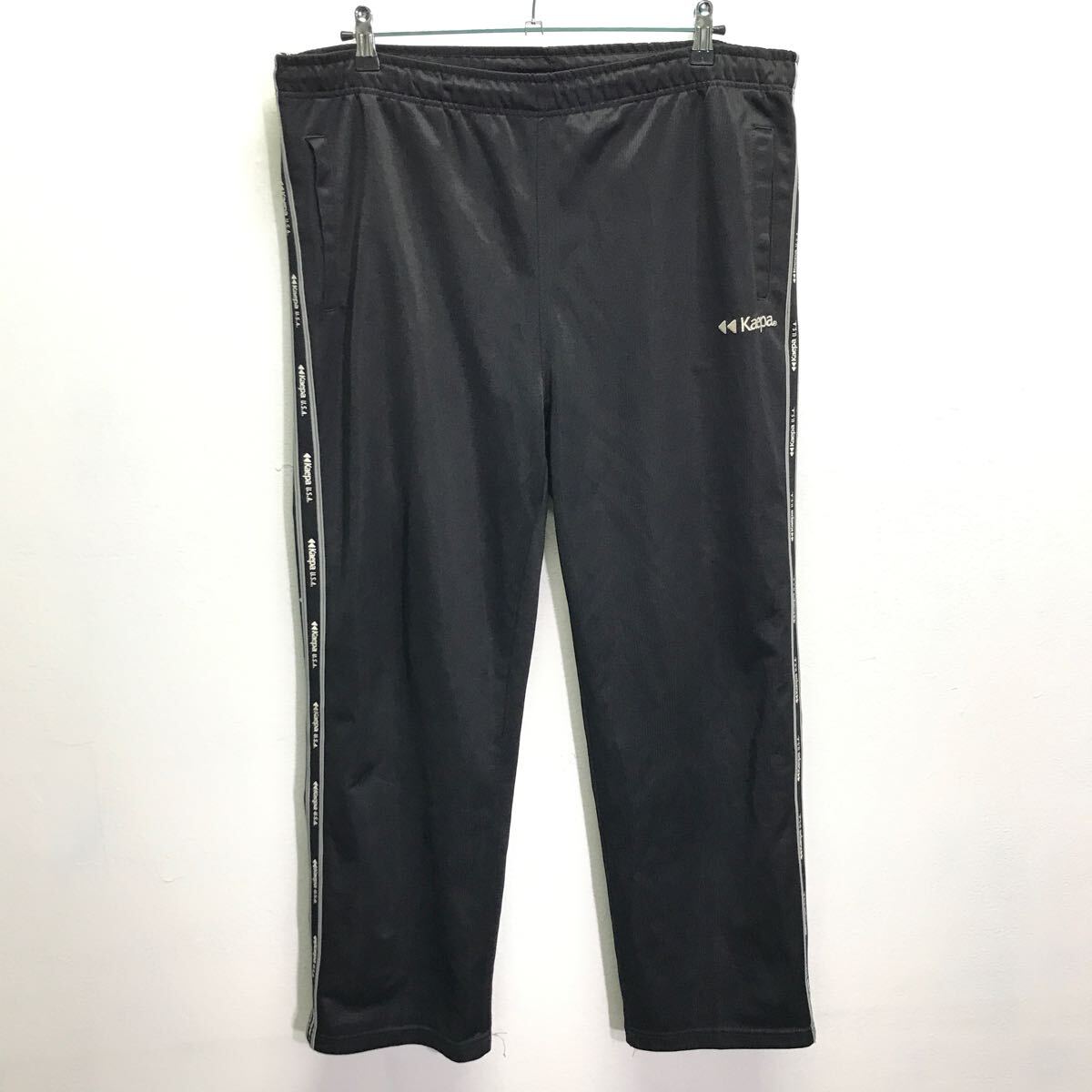 90s ハンパないレトロ感◎【Kaepa】ケイパ トラックパンツ ジャージ ダンスコーデ ストリート スポーツMIX 古着 ビンテージ 黒 L /Y21411ii拍卖