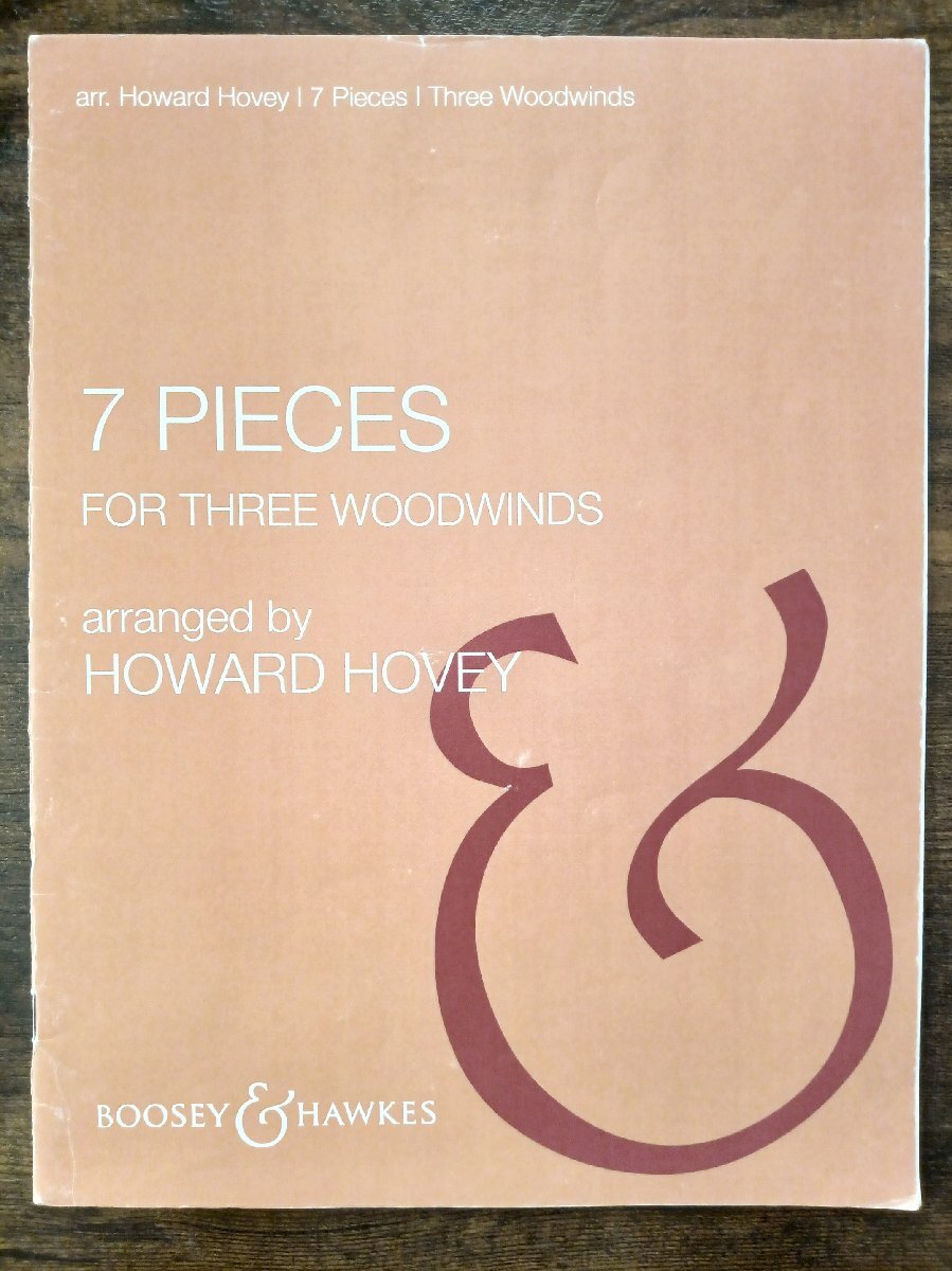 送料無料 木管3重奏楽譜 ハワード・ハーヴィー:木管三重奏のための7つの小品 Fl/Ob/Cl フルスコア拍卖