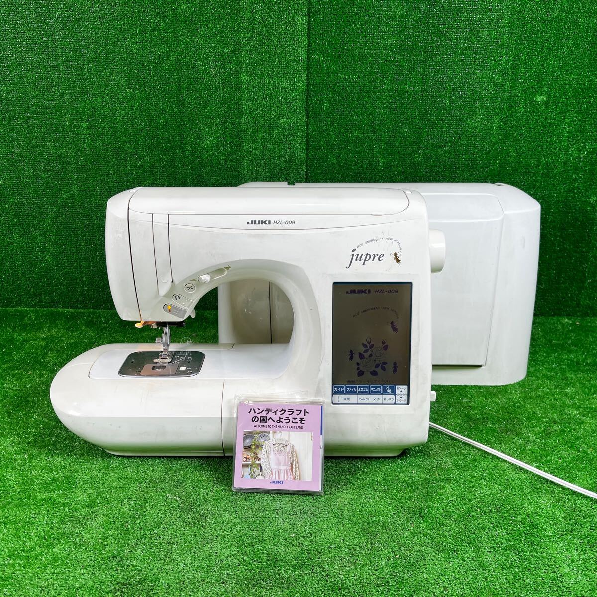 2-802】JUKI/ジューキ/家庭用コンピューターミシン△jupre/ジュプレ△HZL-009/刺繍/動作確認/現状品拍卖