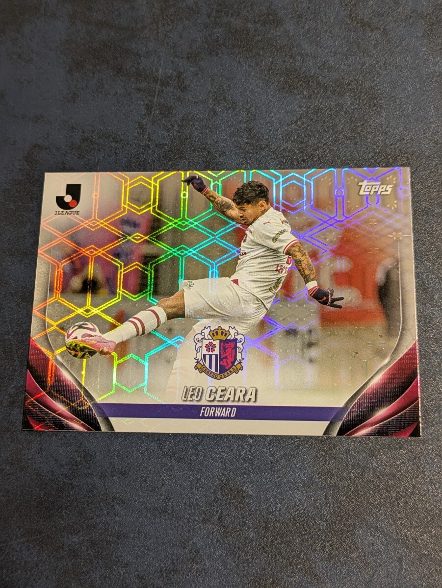 2024 TOPPS Jリーグ フラッグシップ セレッソ大阪 レオ・セアラ Jカード ベースカード パラレル版拍卖