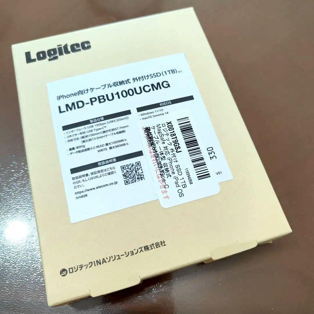 Logitec外付けSSD1TB LMD-PBU100UCMG iPhone対応拍卖