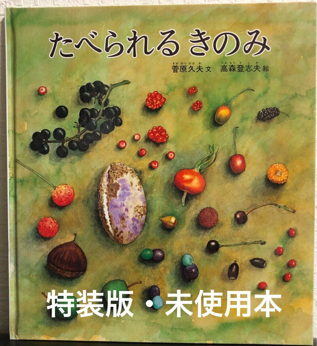 ◆未使用・絶版・希少本◆「たべられるきのみ」特製版 かがくのとも 菅原久夫 高森登志夫 福音館 1985年拍卖