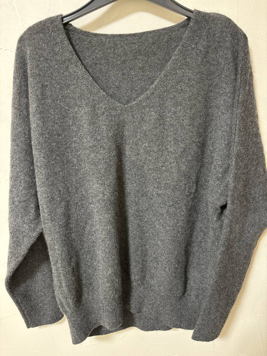 GALLARDAGALANTE カシミヤ100% ニット チャコールグレー ガリャルダガランテ 拍卖