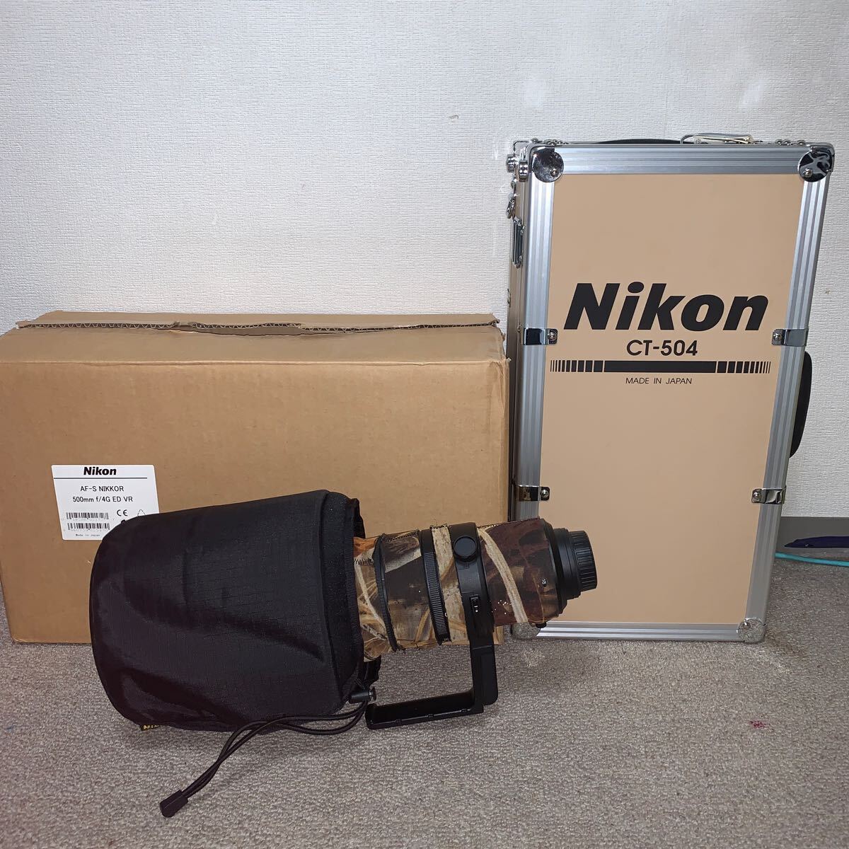 【ケース鍵付き】防湿庫保管品 レンズコート付き、美品 ニコン AF-S NIKKOR 500mm f/4G ED VR拍卖