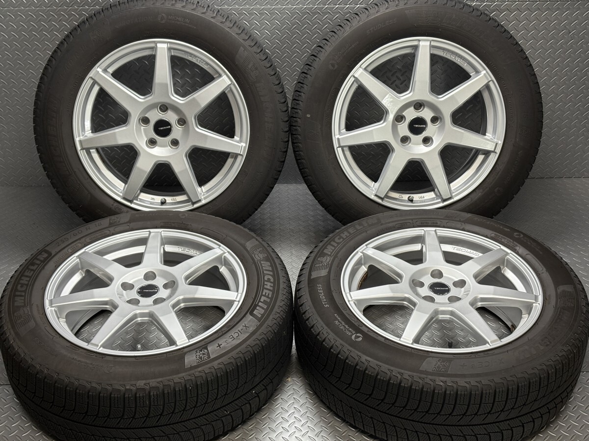 【ボルボXC60等】TECMAG Type207R 18インチ 7.5J +55 5穴108 ミシュラン X-アイス3+ 235/60R18 MICHELIN X-ICE 3+ テクマグ(24110108)拍卖