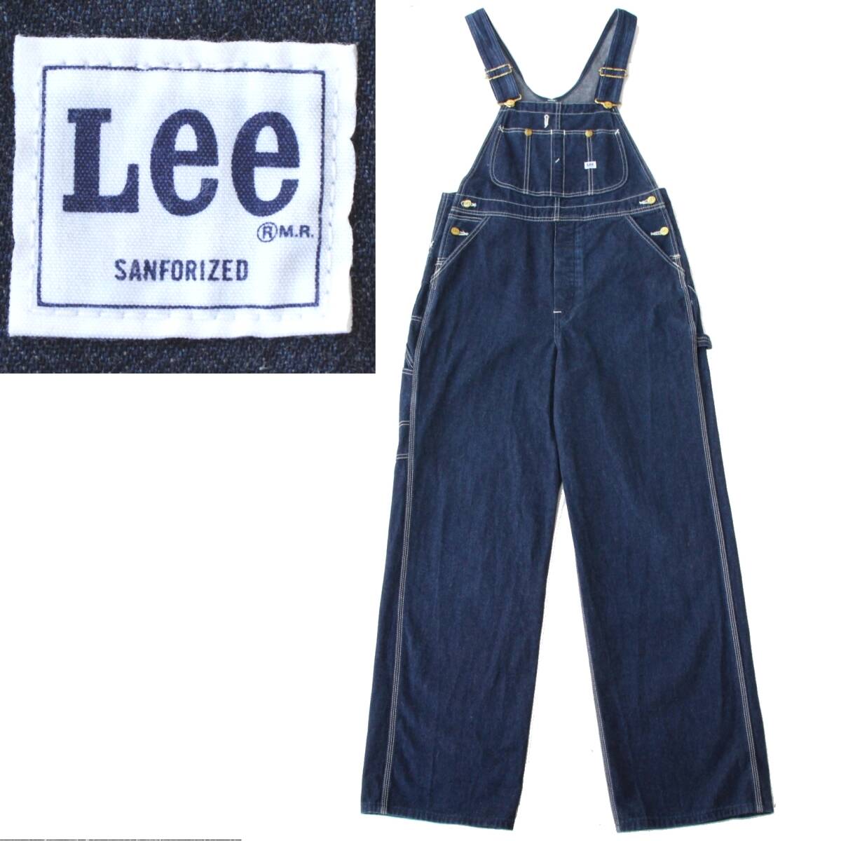 (33730)美品良品Lee リー 0294 デニム オーバーオール W32 (50年代ヴィンテージ復刻 ARCHIVE アーカイブス 日本製 サロペット)拍卖