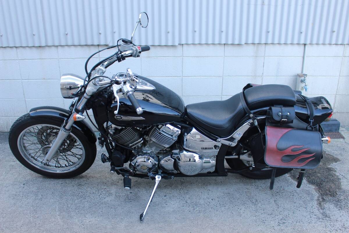 YAMAHA ドラッグスター400(ブラック)9/19現在57958km補償あり、遠方配送可能 現状販売 ※大阪から 二輪処エスペラント拍卖